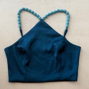 Sigrid Olsen Teal Tank Top